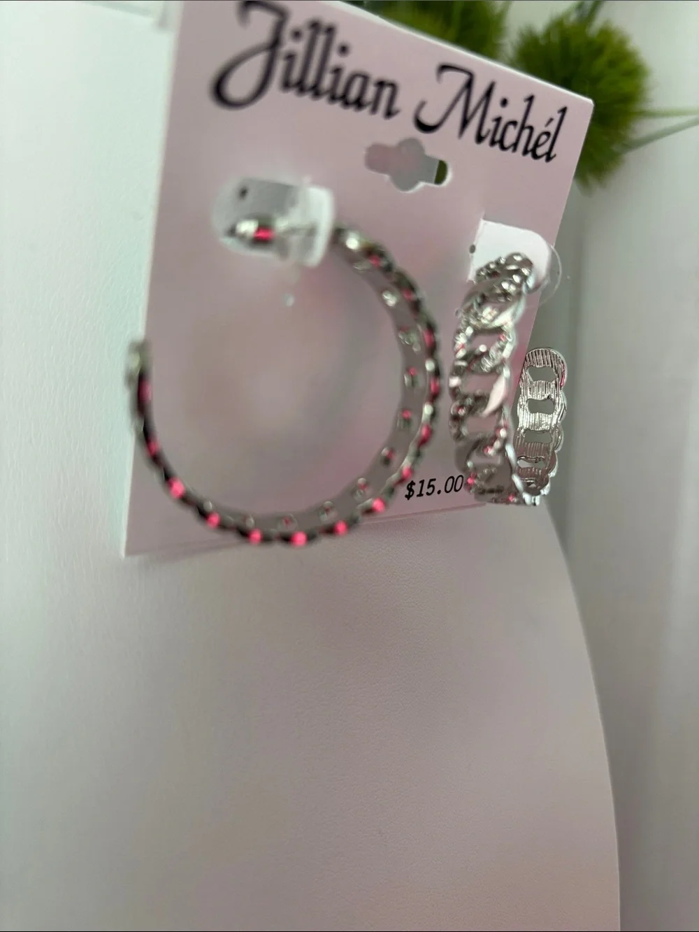 Jillian Michele 3/4 Hoop,chain post ailvertone